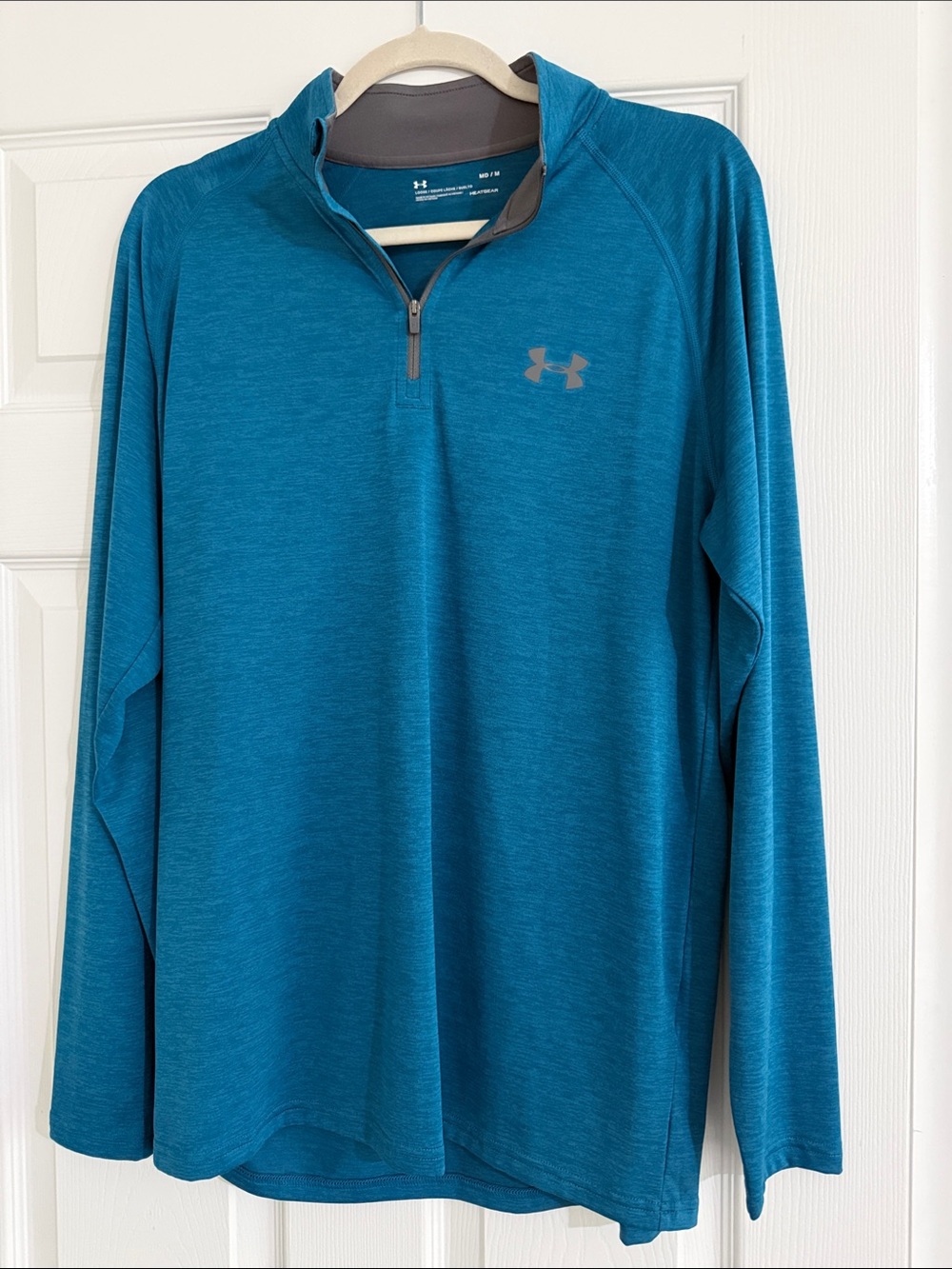 Under Armour Teal Long Sleeve Quarter-Zip Performance Top